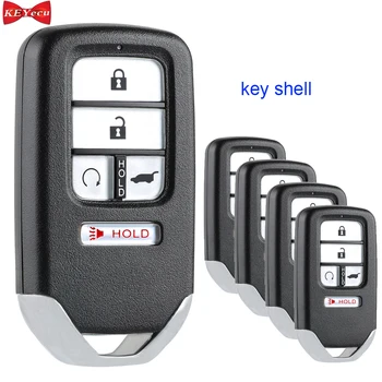 

KEYECU 5pcs for Honda Pilot 2016 2017 2018 2019 Remote Car Key Shell Case Fob Housing Cover 5 Button Uncut KR5V2X