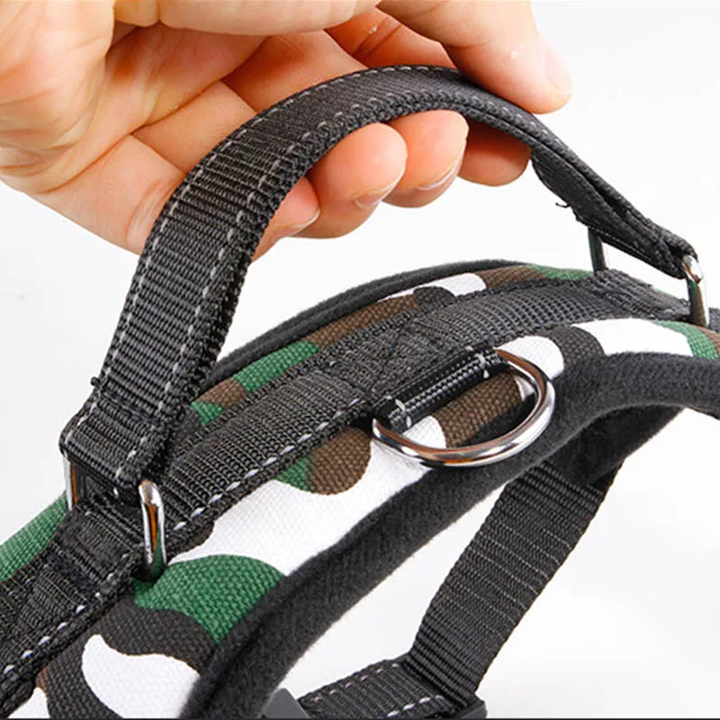 Средний и большой Поводок для собак Жилет Светоотражающая Лента Пряжа дышащая