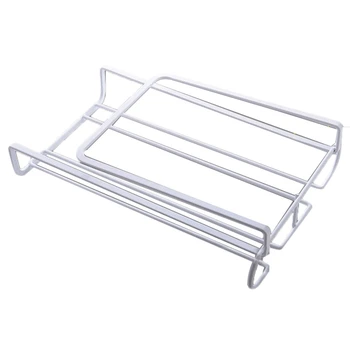 

Double Rows Wine Glasses Holder Hanging Upside Down Cup Goblets Display Rack Home Bar Stainless Steel Wine Stand