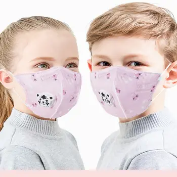 

1Pcs Mask Cartoon Children Mouth Mask Breathing Valve Mask Non-Woven Protective Mask