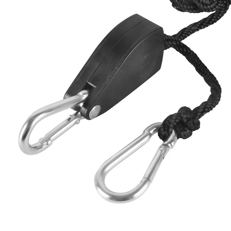  4 Pairs 1/8 Inch Adjustable Heavy Duty Rope Hanger - Reinforced Metal Internal Gears Ratchets Loose