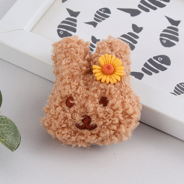 Cartoon Plush Bear Brooch For Girl Clothes Badge Pins Backpacks Pendant Decoration Accessories