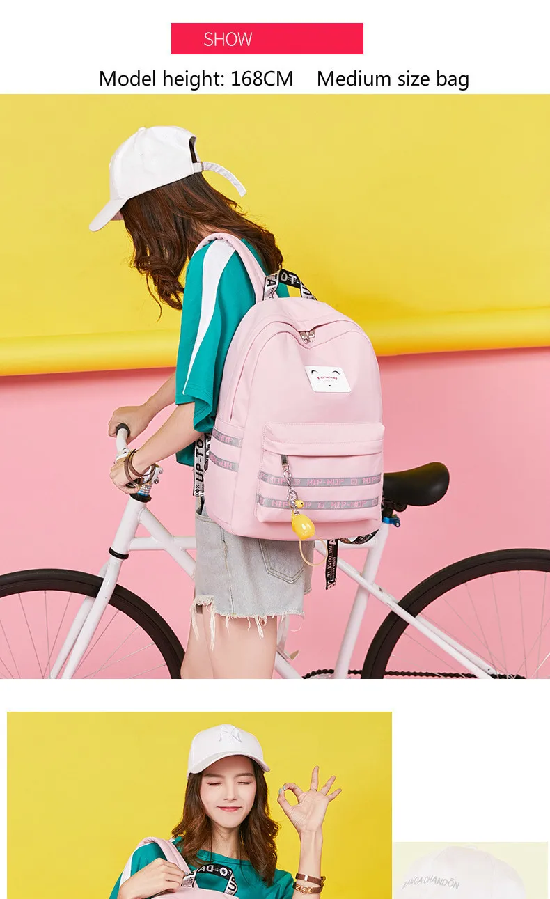 Розовые рюкзаки для ноутбука для девочек, школьные сумки для ноутбука, портфель для девочек, рюкзак Mochila, школьный рюкзак