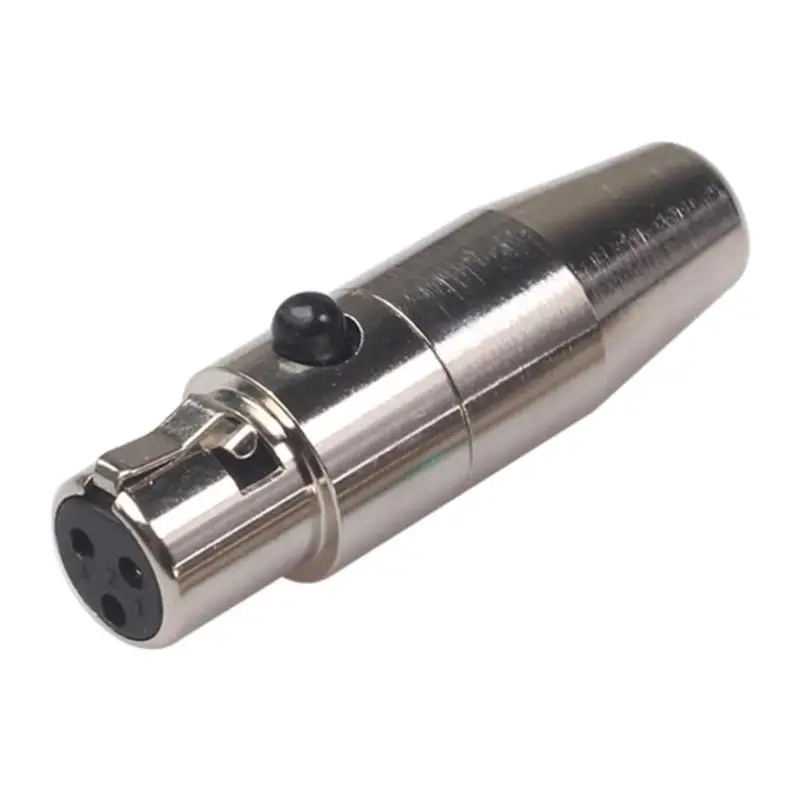 1pcs B 1/2/шт. Мини 3 Pin XLR Мужской Женский аудио разъем из чистой меди корпус хорошее Экранирование производительность разъем для микрофона золото серебро - Цвет: 1pcs B