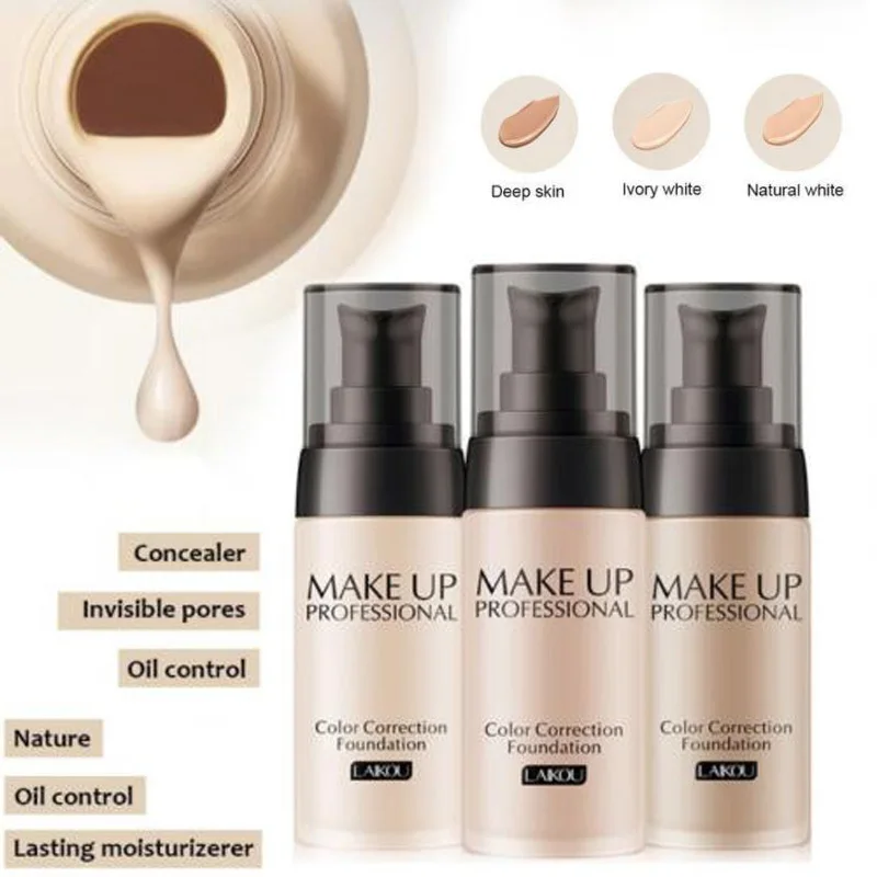 

base makeupColor Changing Foundation Makeup Base Face Liquid Cover Concealer primer makeup