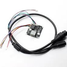 O módulo esperto ieee802.3af do ponto de entrada/no cctv ip câmera poe placa do pwb power over ethernet 12 v output com cabo à prova de intempéries
