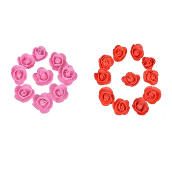 

1000Pcs/Lot These Flowers Are Used to Decorate Flores Man-Made Decorative Roses Head Rose Bear Wedding House Artificial Flower,