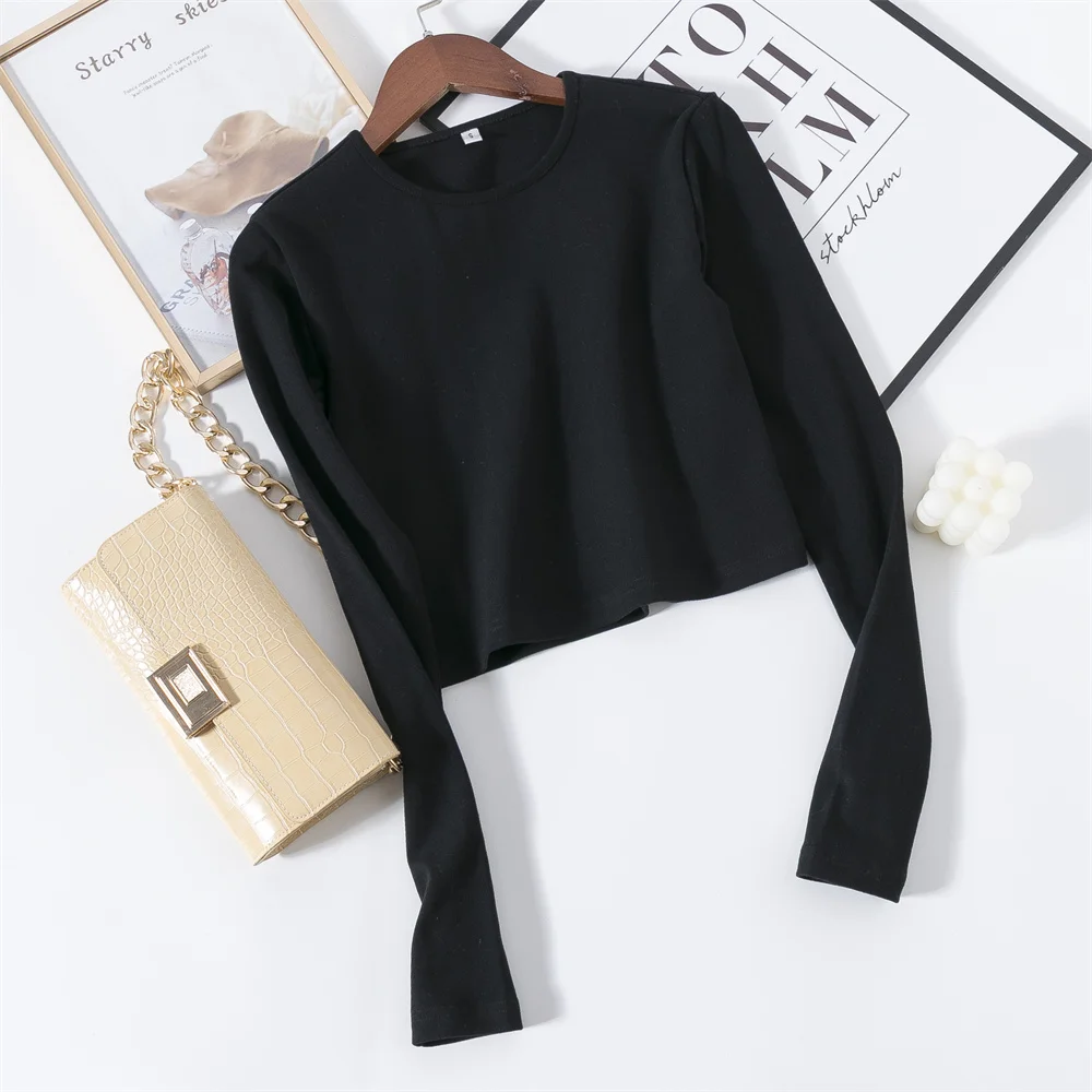 GCAROL 2021 Women‘sets 2 Pcs 95% Cotton Sexy Crop T-shirt Hip Lift Yogo Legging Stretch Fitness Breath Tees Full Length Pants 16