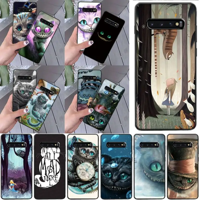 Чехол с Чеширским котом Alice Wonderland Чехлы чехол для samsung galaxy A10 A20 A30S A40 A50 A51 A70 A71 note 8 9 10