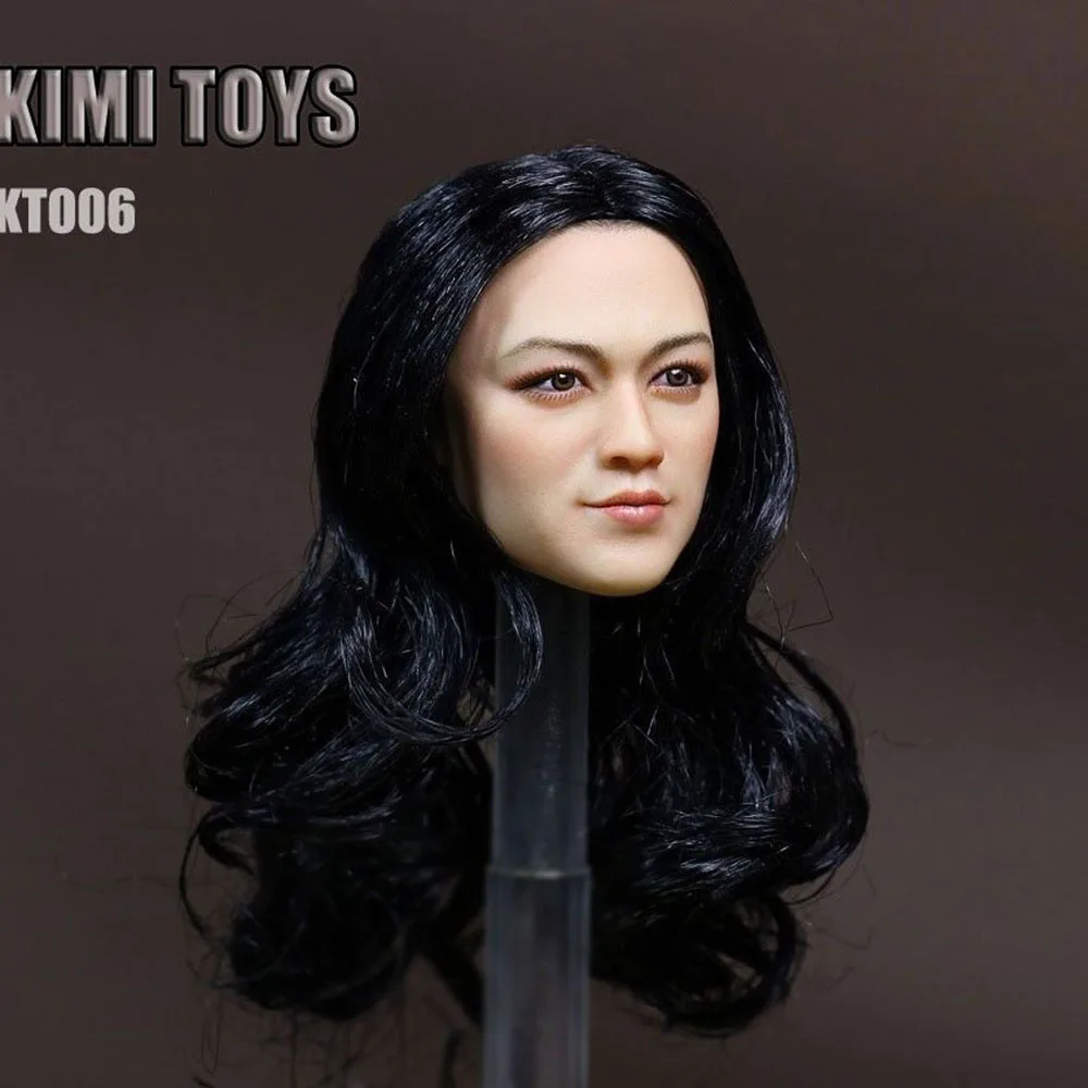 Азиатская женская голова лепим модель 1/6 масштаб KIMI игрушки KT006 для 12 "фигурка актриса Tangwei женский солдат аксессуары коллекционные
