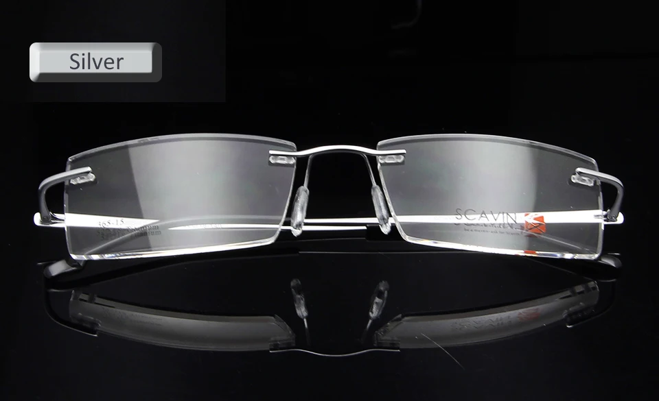 Sorbern Brand Men's Rimless Eyeglasses Pure Titanium Glasses Frame for Men Ultralight Memory Prescription Glasses oculos de grau