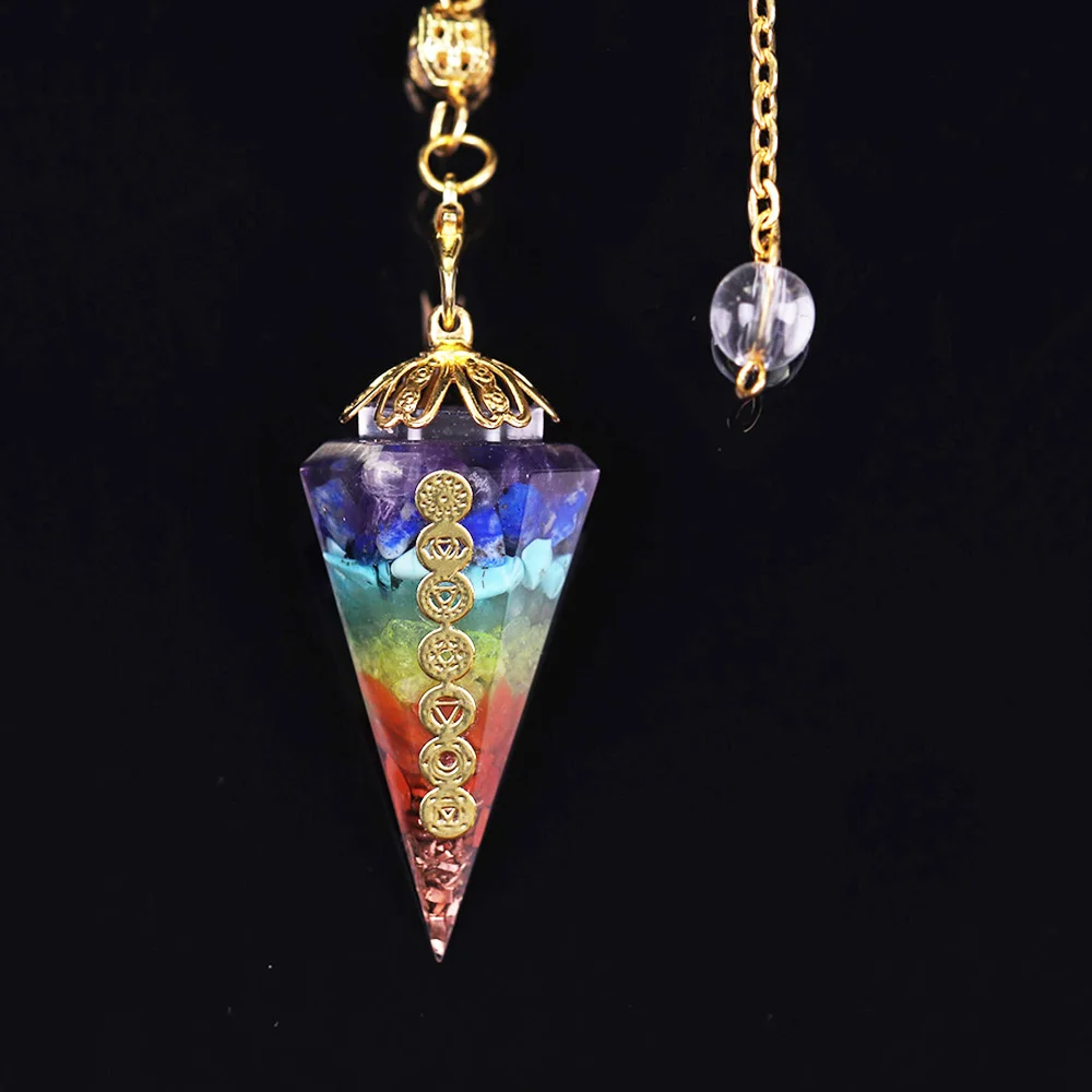 Amulet Reiki Pendulum Healing Natural-Stone Energy-Meditation Women Jewelry Orgonite