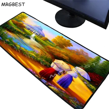 

MRGBEST Large Gaming Mouse Pad Sisters Pond Walk Waterproof Extended Lock Edge Computer Desk Notebook Mat CS GO Dota 2 LOL Xxl