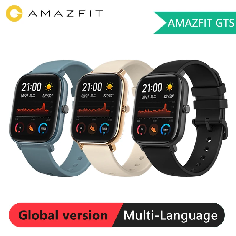 Смарт часы Amazfit GTS с AMOLED дисплеем пульсометром 5ATM GPS|Смарт-часы| |