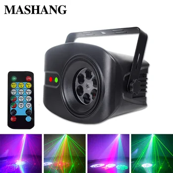 

New Laser Projector Light LED Disco DJ Lamp RGB Stage Effect LightS Remote Control Christmas Decoration for Home Bar KTV Party