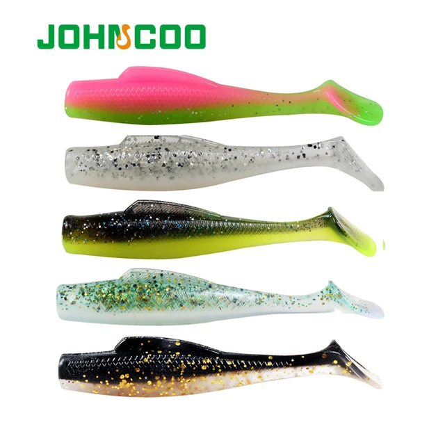 JOHNCOO 6pcs Soft Bait TPR Fishing 6cm 2.3g Artificial Lure Bass Perch  Trout Swimbait Minnowz Jig Lure Shad Fishing Lure