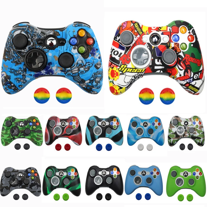 Soft Protective Skin Flexible Gel Skin For xbox 360 Controller Gamepad