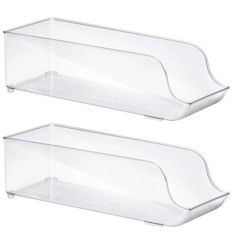 

Refrigerator Drink Holder, Soda Cans for Refrigerators, Freezers, Refrigerator Storage Boxes, Cans, Plastic Boxes - 2-PACK, Tran