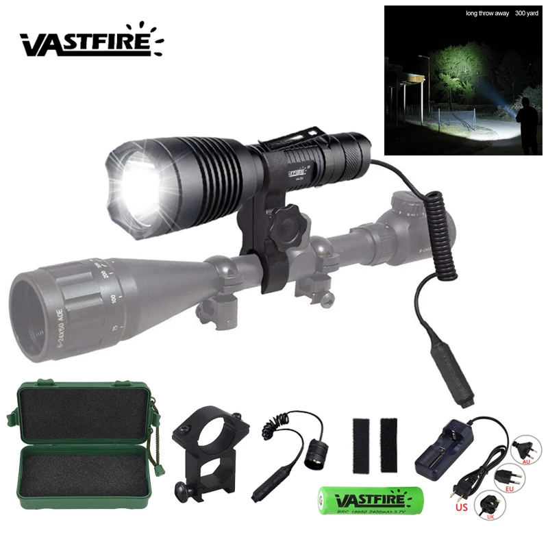 

1200 Lumens Surefir Scout Light Lanterna Airsoft Flashlight Hunting Keymod Rail Mount Weapon light Pistol Barrel switch 18650