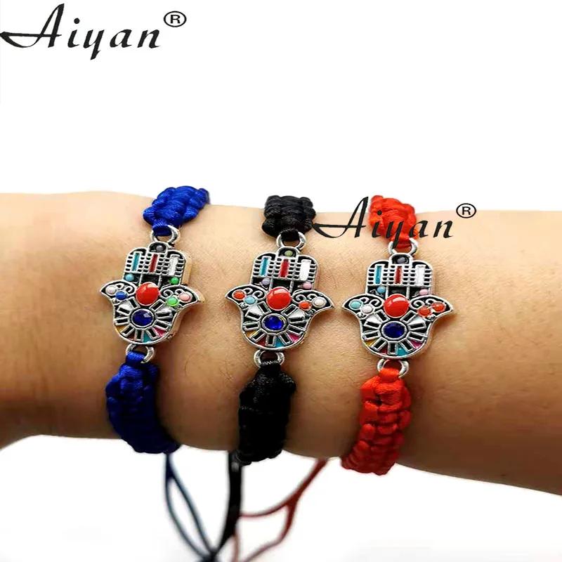 

12 Pieces Colorful Palm Blue Eyes Or Red Eyes Bracelet Have Exorcism Protection Effect Can Also Given As A Gi