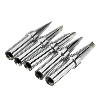 

5Pcs Universal Lead Free Soldering Iron Tips For 5mm Diameter Soldering Iron Station