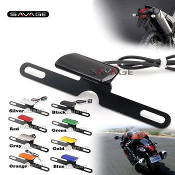 

Universal Motorcycle Accessories CNC Aluminum License Plate LED Light For YAMAHA XJR1200 XJR1300 XJR400 FJR1300 XT660