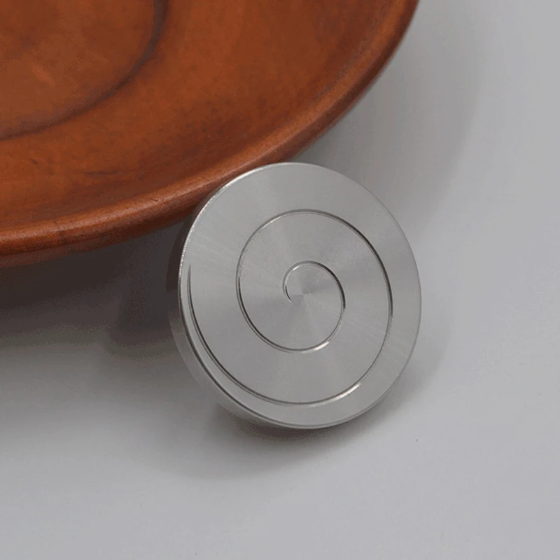 Fidget Spinner Desk-Toy Kinetic Relieve-Stress Pocket-Sized Brass Gift Stainless-Steel img4