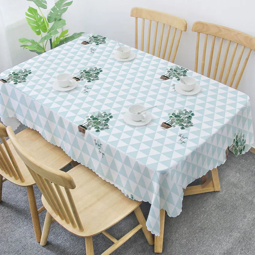 Pattern 9 С рисунком в виде листов покрытие стола Nordic кактус скатерть с геометрическим рисунком декор обеденный, журнальный столик дома Банкетные Скатерти пыле декоративное фоновое полотно - Цвет: Pattern 9