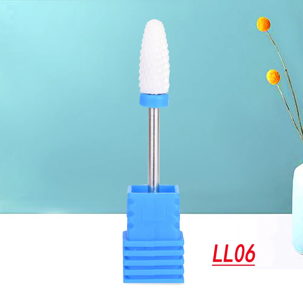 LL06 OSHIONER Алмазная дрель для маникюра, Фрезерный резак для ногтей, электрическое сверло для ногтей для маникюра, педикюра, сверла, биты-Аксессуары - Цвет: LL06