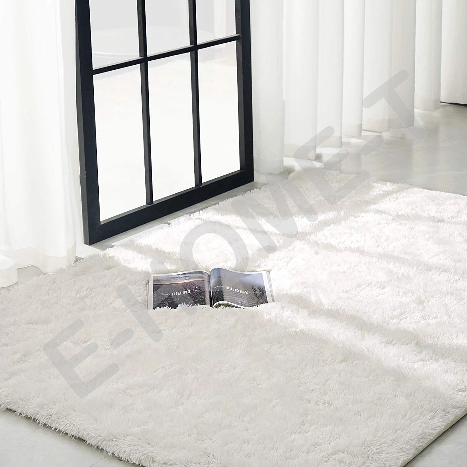 

Супермягкий ковер для спальни, гостиной, плюшевый ковер, внутренняя Современная зона, искусственный ковер для детской комнаты, спальни, спальни, Пушистый Ковер