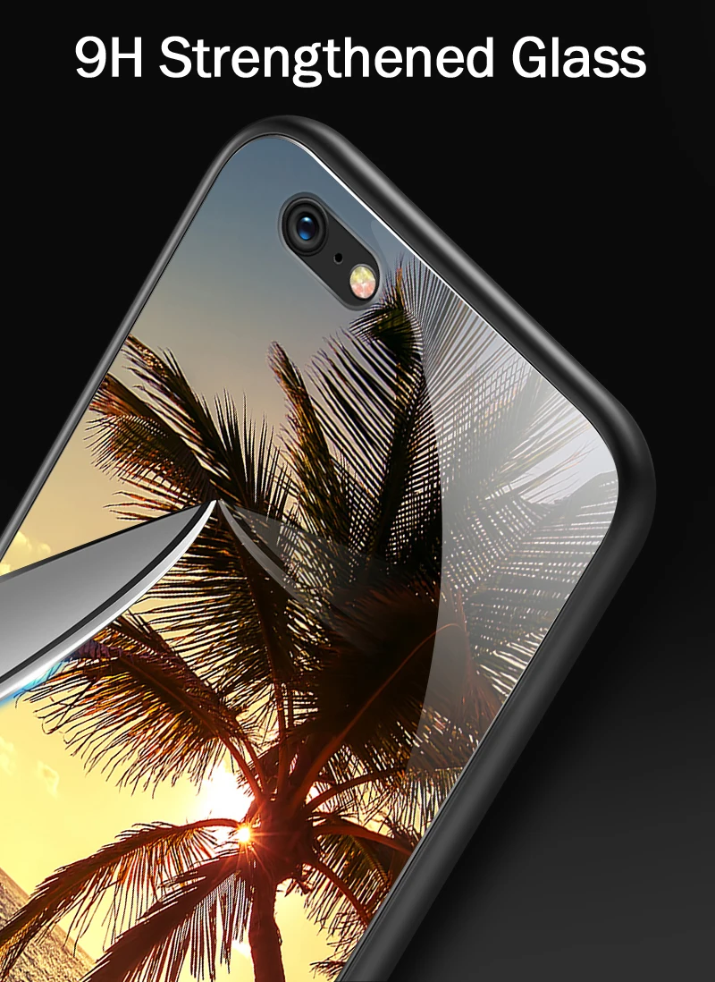 Противоударный жесткий чехол для iPhone 5S, SE 6 6S 7 8 Plus XR XS MAX для Meizu M5 M6 M8 M9 Note 16th Plus Роскошный чехол из закаленного стекла