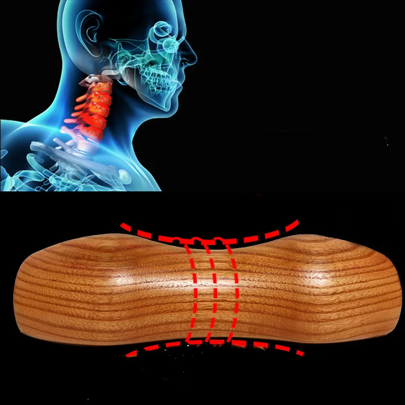 Твердая деревянная подушка для шеи позвоночника для взрослых шеи Подушка для ухода шейный позвоночник твердая подушка Маленькая подушка