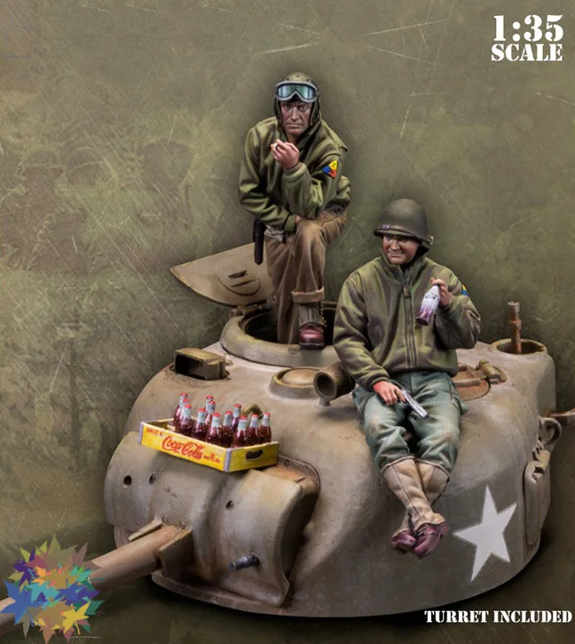 

Unassambled 1/35 ancient sit warrior include turret Resin figure miniature model kits Unpainted