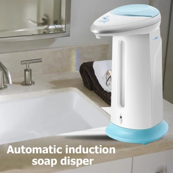 

400ml Automatic Soap Liquid Dispenser Home Hand Washing Infrared Pump Container Plastic Detergent Shampoo Dispensers