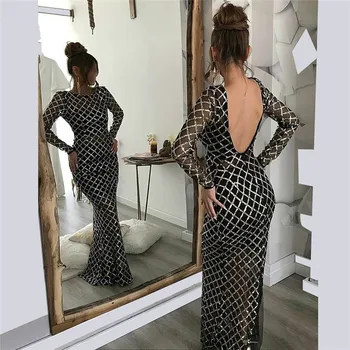 

Mermaid Evening Dresses Gown Long 2020 Moman Party Formal Prom Black Dress