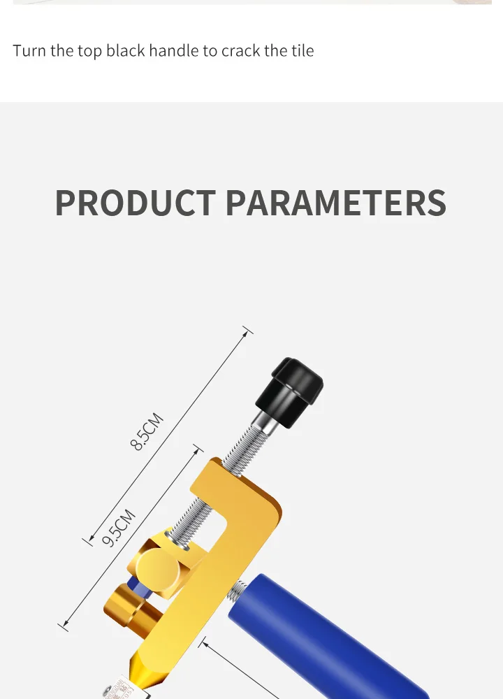 Портативный многофункциональный инструмент для резки керамической плитки и стекла
