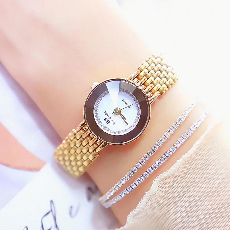 

New Style Hot Sales Top Grade Women's Watches With Round Discs Generous Gold Silver Color Watches For Women Relojes Mujer 2020