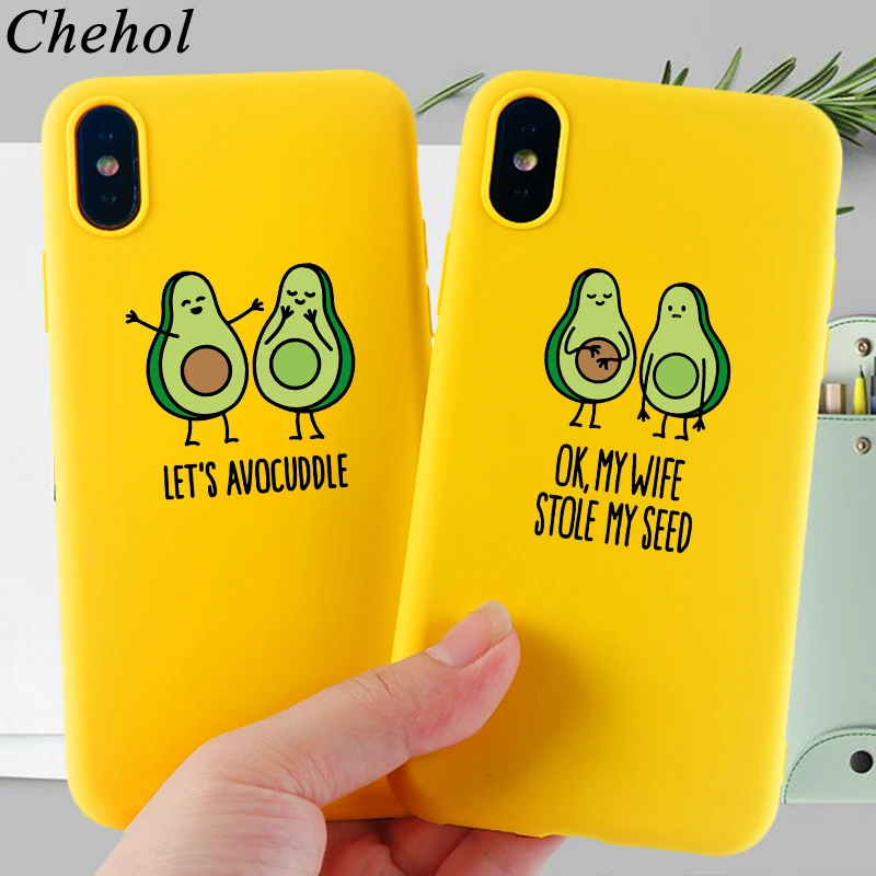 Забавные чехлы для телефонов iPhone SE 6s 7 8 11 Pro Plus X XS MAX XR чехол с авокадо и КАКТУСОМ