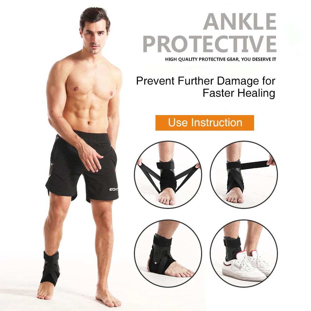 

Compression Ankle Support Adjustable Foot Brace Plantar Fasciitis Protection Splint Ankle Stabilizer Orthotic Guard Bandage 1PC