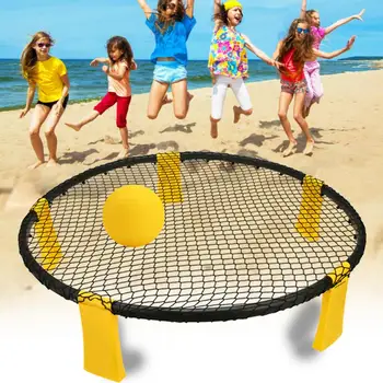 

Mini Beach Volleyball Spike Ball Game Set Outdoor Team Sports Spikeball Lawn Fitness Equipment With Ball Pump Team Game Camping