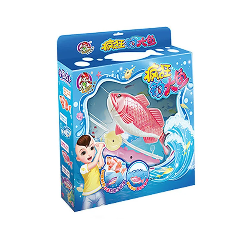 Набор детских игрушек для рыбалки, магнитные игрушки для игры в воду, подарок для детей, магнитные игрушки для рыбалки, удочки, рыболовные игры, игрушки для улицы - Цвет: Темно-синий