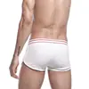 Men Bee Embroidery Boxers Man Low Rise White Underwear Comfortable Underpants Male Elastic Panties Black Pajama Shorts Sleepwear 4