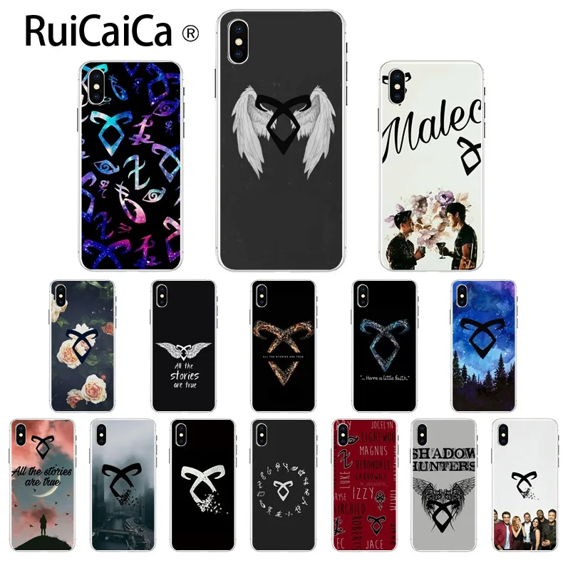 Ruicaica shadowhunter TPU Мягкий силиконовый чехол для телефона iPhone 8 7 6 6S Plus X XS MAX 5 5S SE XR 11 pro max