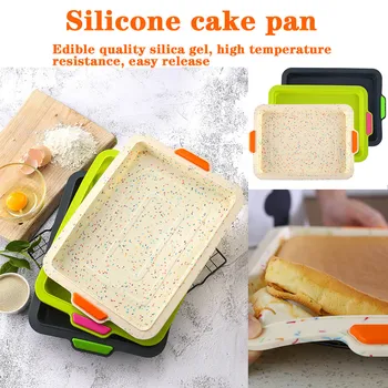 

Silicone Cake Mold Pan Muffin Chocolate Pizza Baking Pan Mold 34.5 X 24.5 X 3 Cm Family Diy Pastry Making Mold #30
