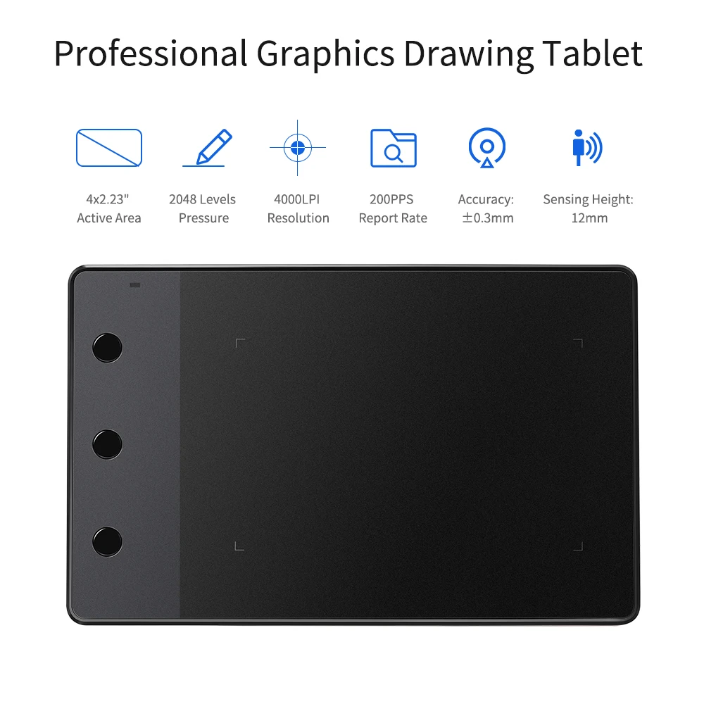 Huion H420 4x2 23 дюймов профессиональный графический планшет для рисования подписная