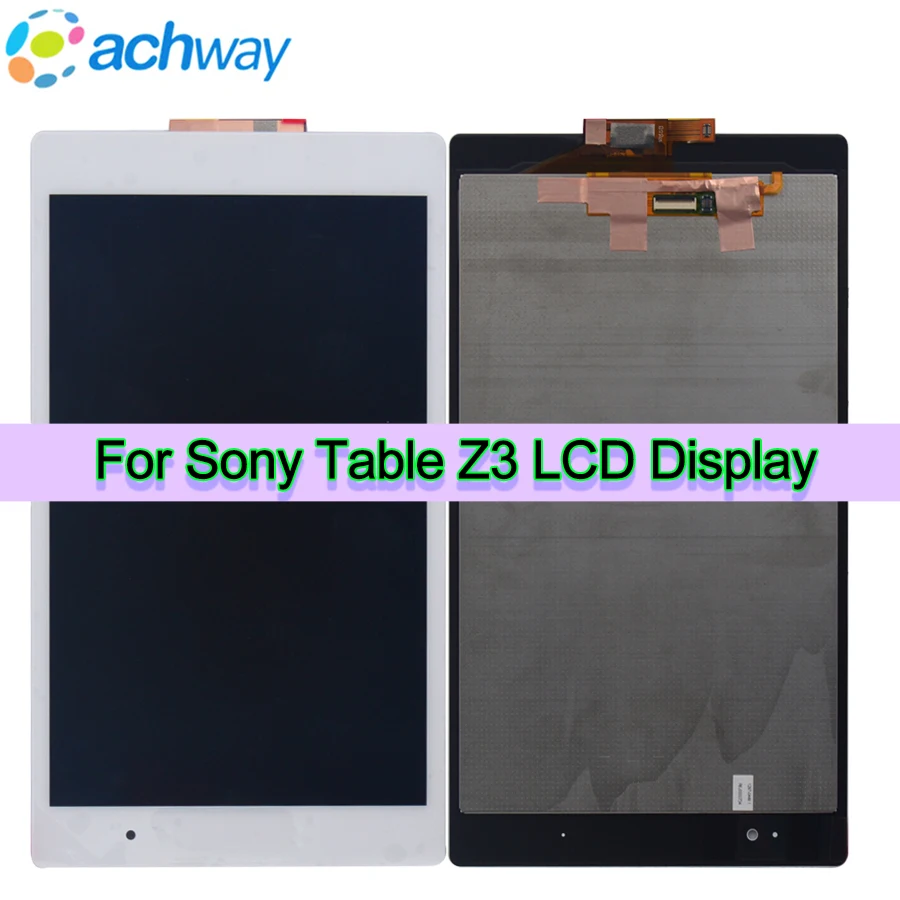 Черно-белый ЖК-дисплей для Sony Xperia Tablet Z3 ЖК-экран SGP611 SGP612 SGP621 сенсорный экран в
