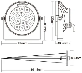 Miboxer 9 Вт RGB+ CCT умный светодиодный свет сада FUTC02 AC100~ 240V IP65 Водонепроницаемый светодиодный открытый лампа Сад Освещение