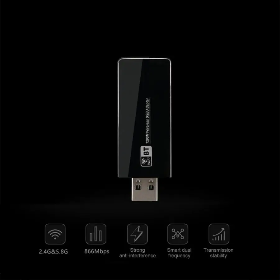 1200M беспроводная Двухдиапазонная Bluetooth 4,1 AC сетевая карта для XP/VISTA/WIN7/WIN8/WIN10