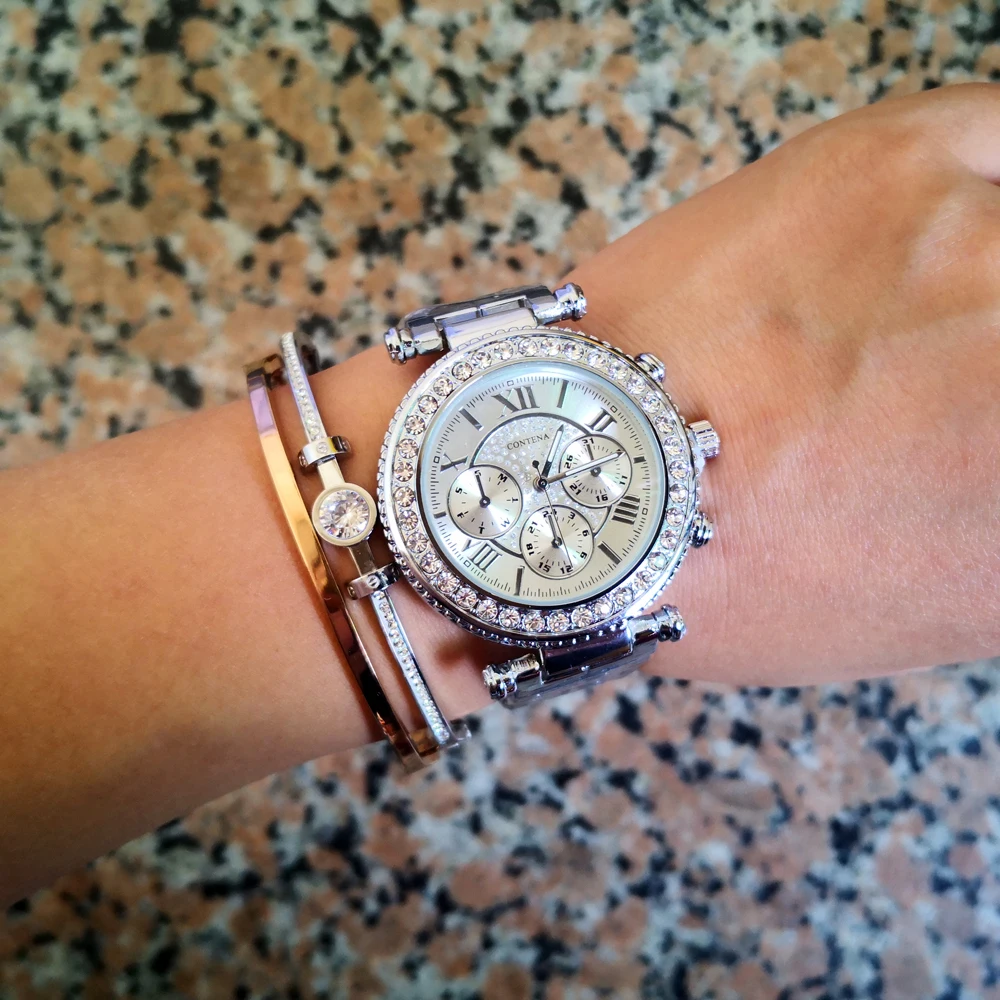 Серебряные женские часы топ известный бренд модные повседневные Кварцевые часы Женские часы женские наручные часы Saat