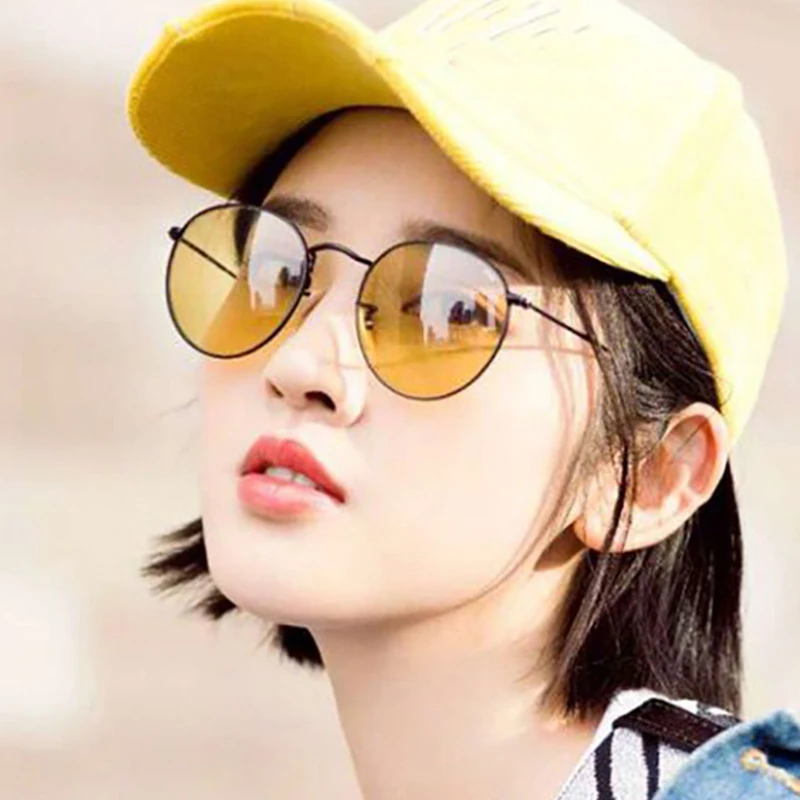 

LS JOHN Sunglasses Women/Men Brand Designer Glasses Lady Round Luxury Retro Sun Glasses Vintage Mirror Oculos De Sol Gafas